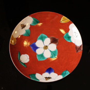 rizo home 日本进口九谷烧陶瓷彩绘餐盘钵 和风料理餐具汤碗零食碗 款