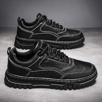 海澜之家(hla)防水防滑上班工作厨师厨房纯运动休闲春秋夏季皮鞋男士