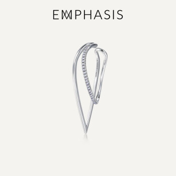 EMPHASIS艾斐诗Form「形」白18K金钻石单边耳环耳钉91300E