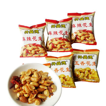 河南开封特产兴盛德麻辣花生米五香味2520g-250g小零食小吃下酒菜