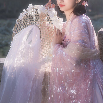 艾诺黛鲛人泪原创汉服女正版学生成人古装齐胸襦裙中国风仙气鲛人泪3