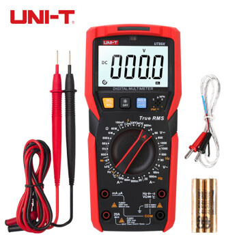优利德（UNI-T）UT89X 数字万用表真有效值智能防烧万能表电工多用表火线测试