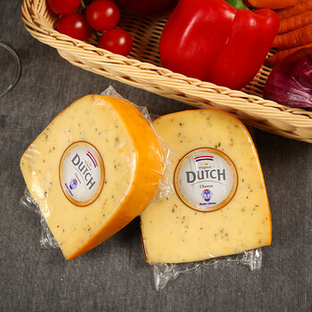 荷兰进口胡椒高达芝士奶酪块goudacheese三角即食干酪230g