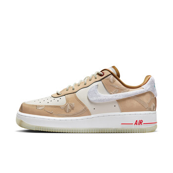 nike耐克airforce1女空军一号运动鞋春新款低帮板鞋fd4341101帆白尘