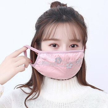 防寒口罩秋冬季女纯棉透气冬天防风保暖面罩棉质加厚可水洗全棉布