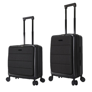 沣桸橦文件文具储存箱旅行箱拉杆箱行李箱fxt1808个黑色拉链18寸