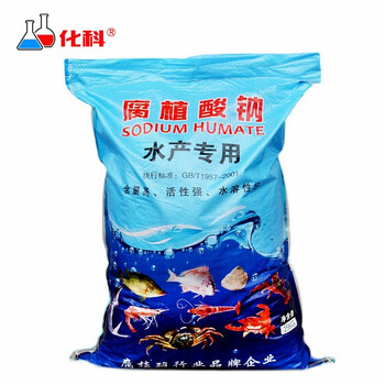 CHEM化工 50斤腐殖酸钠水产养殖除青苔肥水遮光精品片状水溶性高水产蓝藻 腐殖酸钠25kg/袋