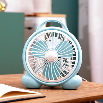 电风扇儿童卡通风扇小型台扇迷你可爱小风扇学生宿舍床上台式飞浦星