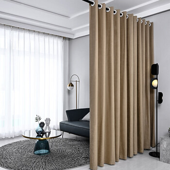 空调房间隔断 隔断帘遮挡风空调房间免打孔屏风客厅家用卧室窗帘厨房