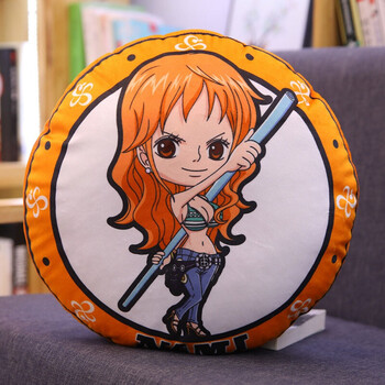 动漫周边航海贼王抱枕路飞索隆乔巴悬赏令公仔漫画同款海贼王娜美小号