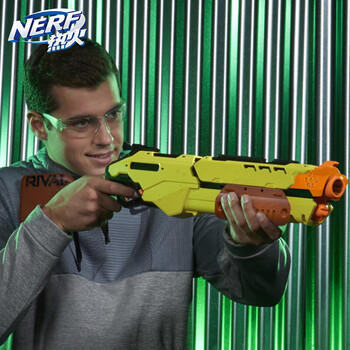 孩之宝 Hasbro NERF热火 儿童户外玩具软弹枪礼物 竞争者萨杜恩发射器E8520