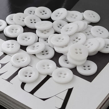男女白色衬衫装饰纽扣小扣子开衫百搭钮扣衣服配件扭扣圆形衬衣扣 20