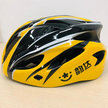 员头盔滴滴e微安代驾司机专用安全帽子定制黄黑韵达快递没帽檐均码