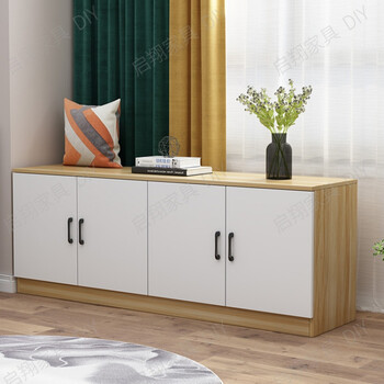 农村炕柜 窗边柜子卧室飘窗柜阳台柜可定制矮柜长 长70深30高40  两门