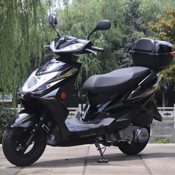 全新125cc国四电喷踏板摩托车燃油车整车可上牌男女款助力车省油 高配