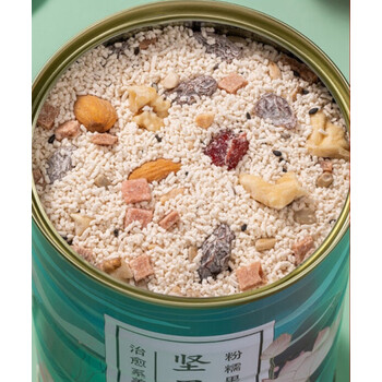 500g铁罐装 营养早餐西湖特产 食品纯代餐方便速食 坚果颗粒藕粉500g*
