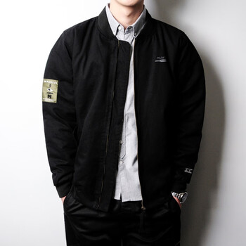 Psax潮牌新款春秋季余文乐飞行服男港风棒球服ma 1飞行员夹克外套潮黑色 夹棉款 S 图片价格品牌报价 京东