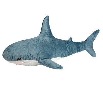 玩具陪伴安抚睡觉长条夹腿抱枕沙发摆件大白鲨玩偶送女神同学节日生日