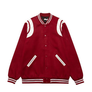 服外套女国潮权志龙情侣棒球服美式潮牌复古夹克加厚秋冬男女 红色