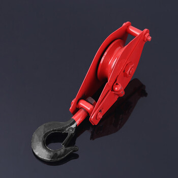 五金悬挂式工业级滑轮吊钩多功能多规格起重机滑车lw1t滑车