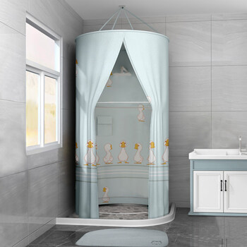 浴室浴帘防水布卫生间洗澡帐浴罩浴帐冬天家用保温罩保暖浴照加厚