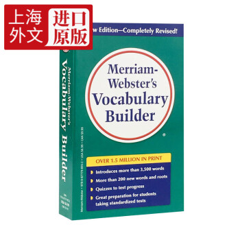 韦小绿韦氏字根词根词典英文原版Merriam Websters Vocabulary Builder 英语词缀词典英英 韦氏小绿书籍可搭word power made easy 上海外文