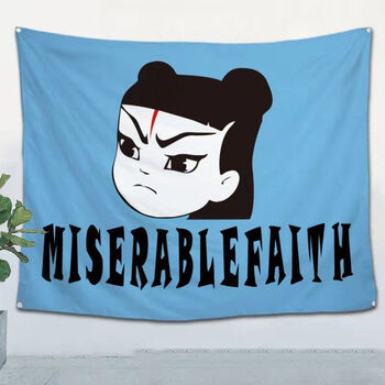 痛苦的信仰摇滚乐队痛仰乐队哪吒网红ins直播背景布酒吧卧室挂布 ty19