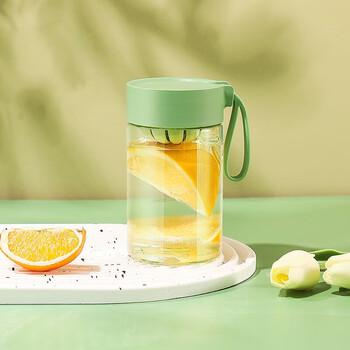 乐盒塑料杯水杯男女便携运动水杯带滤网大容量户外水杯防漏学生水杯