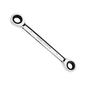 长鹿镜面双头梅花棘轮扳手 快速棘轮两用扳手工具 货号:cl400416【16