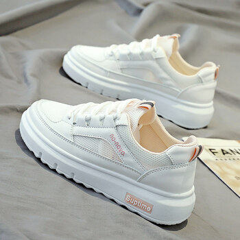 哈曼莱登2022夏季新款透气百搭网面小白鞋女学生休闲运动板鞋女鞋白