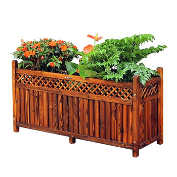 德沃多肥料 防腐木花箱户外种植箱室外庭院阳台露台蔬菜种花箱仿古