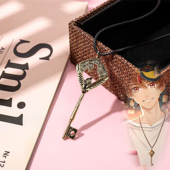 周边cos陆景和左然夏彦小挂件钥匙项链徽章吊坠钥匙链 夏彦古金款