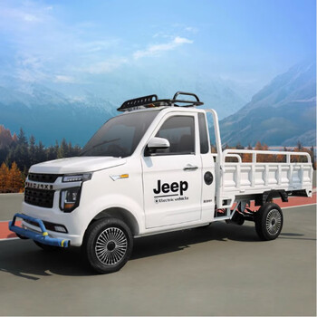 蓝天马新能源四轮电动货车油电两用四轮车皮卡快递车三轮箱货车拉货