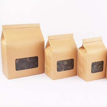 茶叶密封潮锡纸袋开窗纸铝箔袋铁丝自封袋茶叶包装袋散茶锡纸袋干果