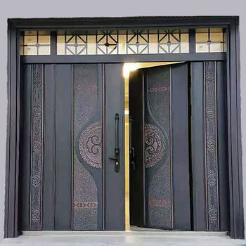 igiftfire农村自建房大门定制防盗门双开门别墅双扇门入户门进户门外