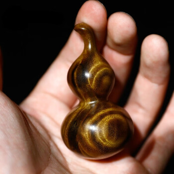 金丝楠木葫芦手把件高端小木雕手捻随身把玩精品文玩摆件挂件 法老