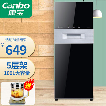 康宝(canbo)消毒柜家用立式小型消毒碗柜 高温二星级碗筷刀具厨房消毒