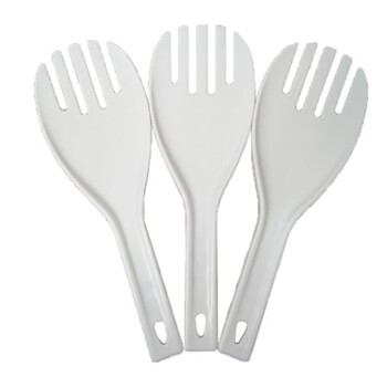 加厚商用松饭叉盛饭勺打饭勺子厨房小工具 加厚三支五指大饭勺【图片