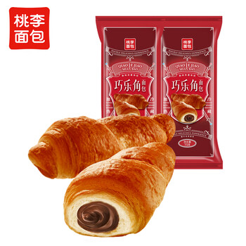 桃李 巧乐角面包 巧克力夹心 600g*1箱