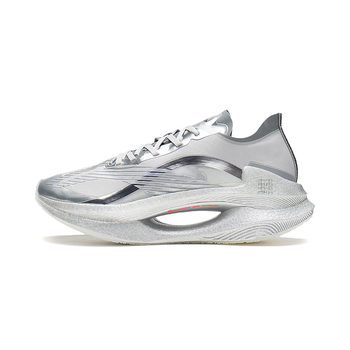 男款跑步鞋新款减震高回弹弹速跑鞋舒适透气稳定支撑运动鞋子 银色 42