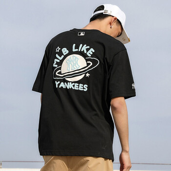 mlb官方 男女情侣t恤like星球短袖宽松休闲运动春夏款 31tsp3131 纽约