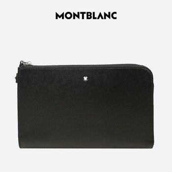 万宝龙MONTBLANC小号黑色（配有一个开口袋)手拿包126058礼物