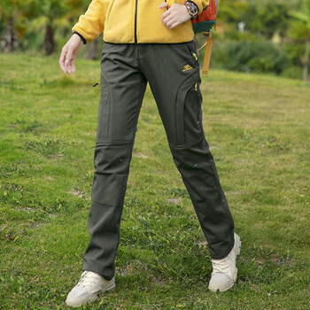 adhcuck户外软壳冲锋裤女加绒加厚保暖防风抗寒防水滑雪裤进藏徒步