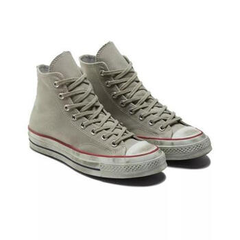 allstar70复古做旧休闲帆布鞋春季男女同款灰色脏脏鞋高帮板鞋灰色偏