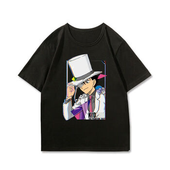 capital kiss柯南衣服联名t恤名侦探动漫男短袖怪盗基德工藤新一夏季
