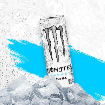 可口可乐出品碳酸饮料魔爪白色4罐