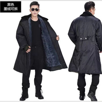 猎瑞长款加厚军棉大衣男冬季冷库防寒服劳保绿棉袄老式风衣东北大棉