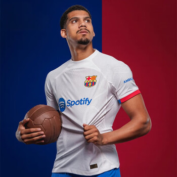 阔将巴塞罗那2324赛季新款巴萨客场21号德容球衣球迷版足球服球迷版