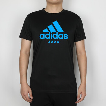 adidas阿迪达斯t恤男短袖运动圆领宽松透气半袖judo黑蓝3xl
