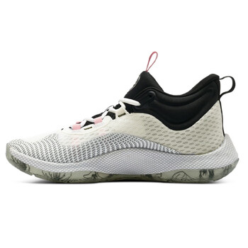 安德玛underarmourhovrsplash1库里简版中帮实战篮球鞋男女同款白色